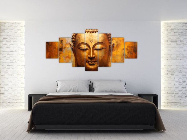 Obraz - Buddha, olejomalba (210x100 cm)