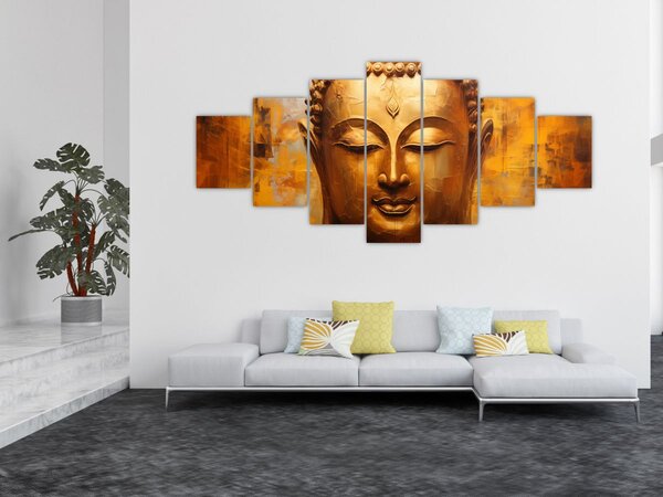 Obraz - Buddha, olejomalba (210x100 cm)