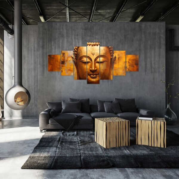 Obraz - Buddha, olejomalba (210x100 cm)
