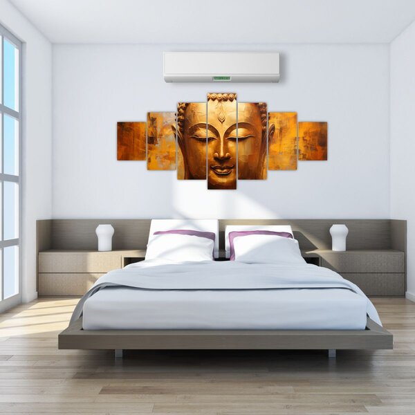 Obraz - Buddha, olejomalba (210x100 cm)