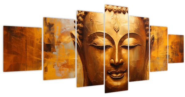 Obraz - Buddha, olejomalba (210x100 cm)