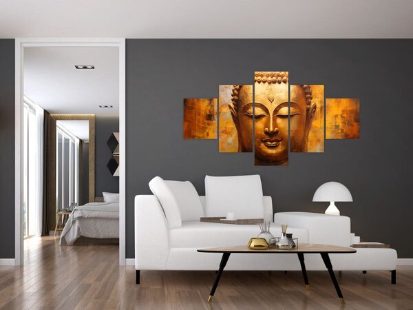 Obraz - Buddha, olejomalba (125x70 cm)