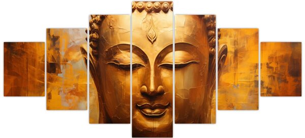 Obraz - Buddha, olejomalba (210x100 cm)