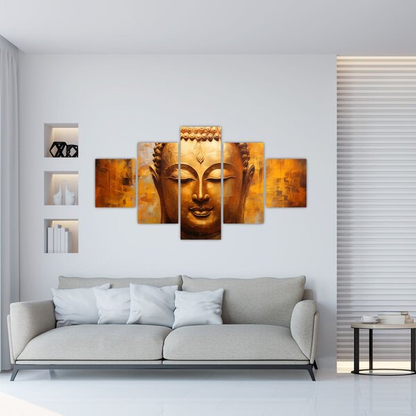Obraz - Buddha, olejomalba (125x70 cm)