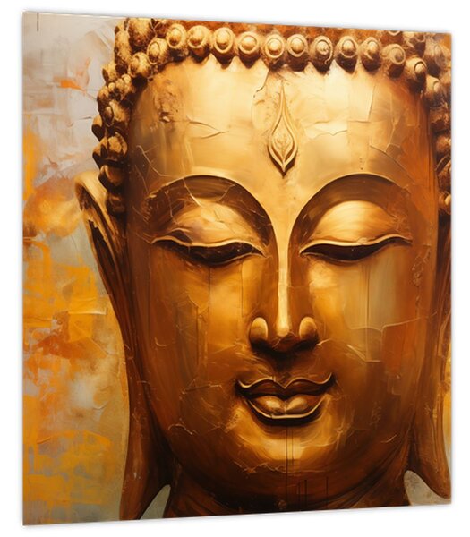 Obraz - Buddha, olejomalba (30x30 cm)