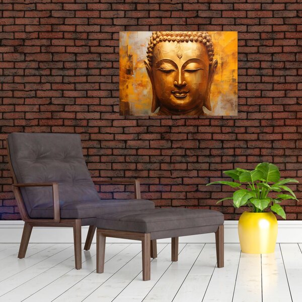 Obraz - Buddha, olejomalba (70x50 cm)