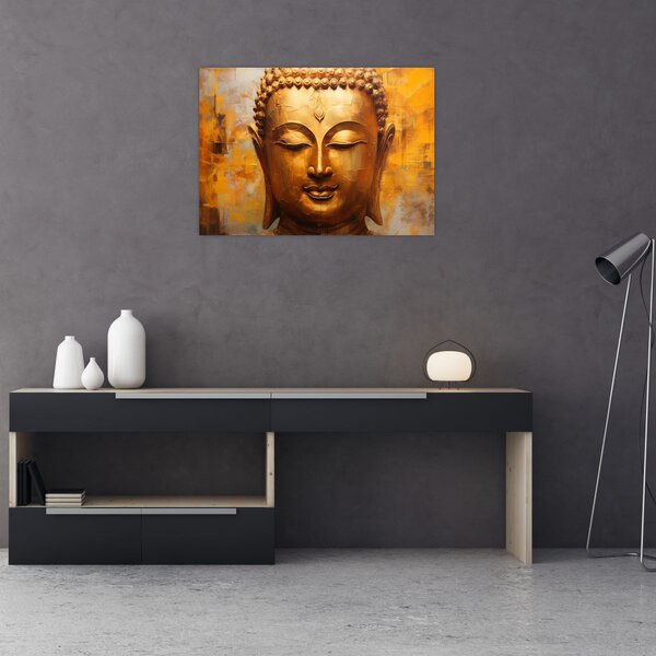 Obraz - Buddha, olejomalba (70x50 cm)