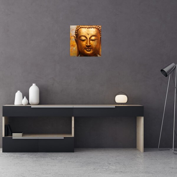 Obraz - Buddha, olejomalba (30x30 cm)