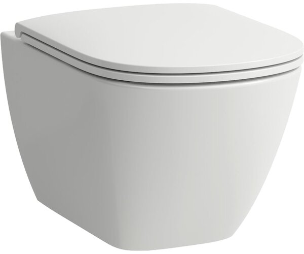 Laufen Lua wc mísa se sedátkem s pomalým sklápěním závěsná bez splachovacího kruhu bílá lesk H8660800000001