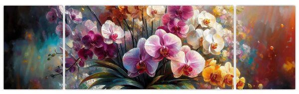 Obraz - Váza květin II. (170x50 cm)