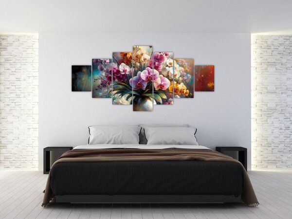 Obraz - Váza květin II. (210x100 cm)