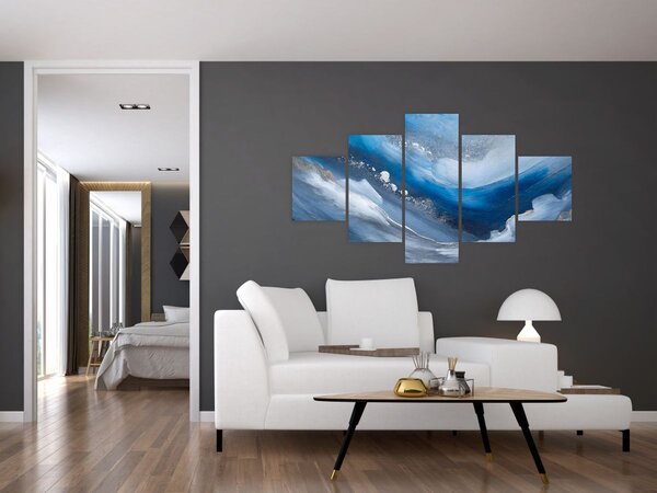 Obraz - Abstrakce oceánu (125x70 cm)