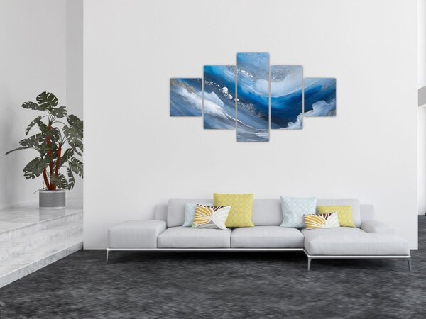 Obraz - Abstrakce oceánu (125x70 cm)