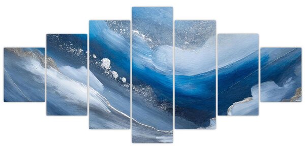 Obraz - Abstrakce oceánu (210x100 cm)