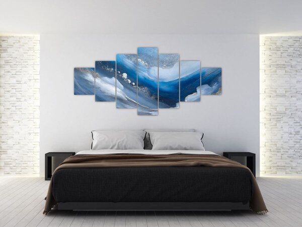 Obraz - Abstrakce oceánu (210x100 cm)