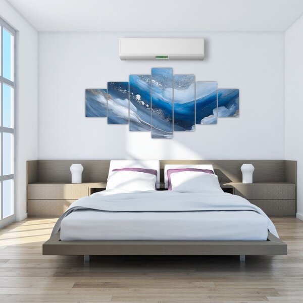 Obraz - Abstrakce oceánu (210x100 cm)