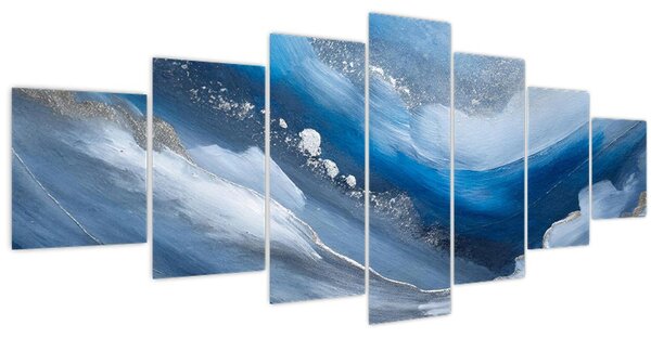 Obraz - Abstrakce oceánu (210x100 cm)