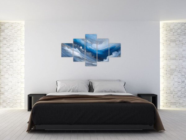Obraz - Abstrakce oceánu (125x70 cm)