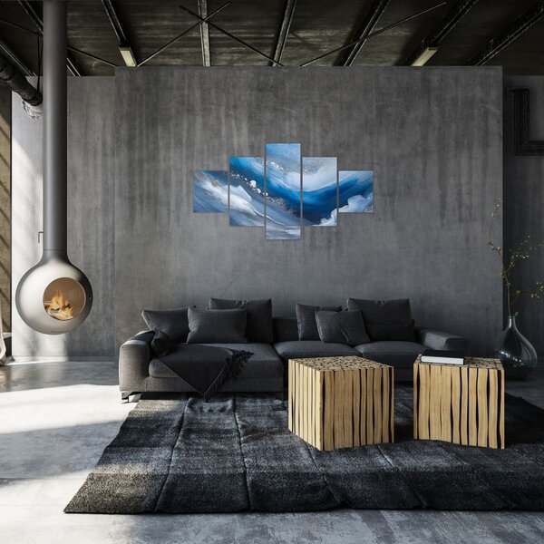 Obraz - Abstrakce oceánu (125x70 cm)