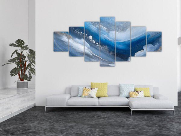 Obraz - Abstrakce oceánu (210x100 cm)