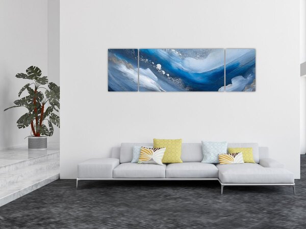 Obraz - Abstrakce oceánu (170x50 cm)
