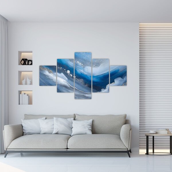 Obraz - Abstrakce oceánu (125x70 cm)