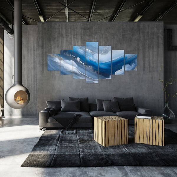 Obraz - Abstrakce oceánu (210x100 cm)