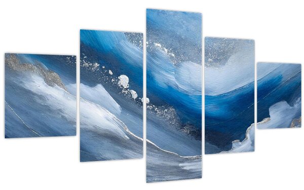 Obraz - Abstrakce oceánu (125x70 cm)