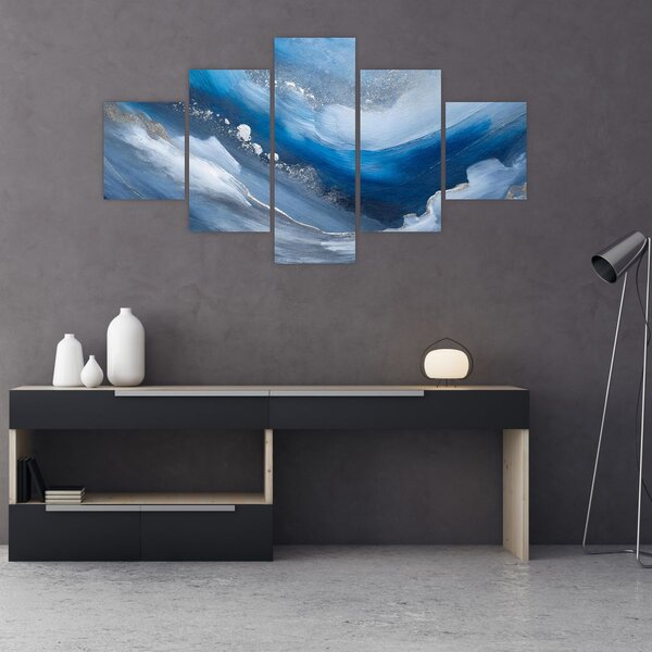 Obraz - Abstrakce oceánu (125x70 cm)
