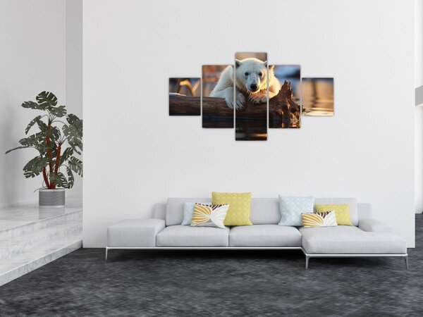 Obraz - Medvěd lední (125x70 cm)