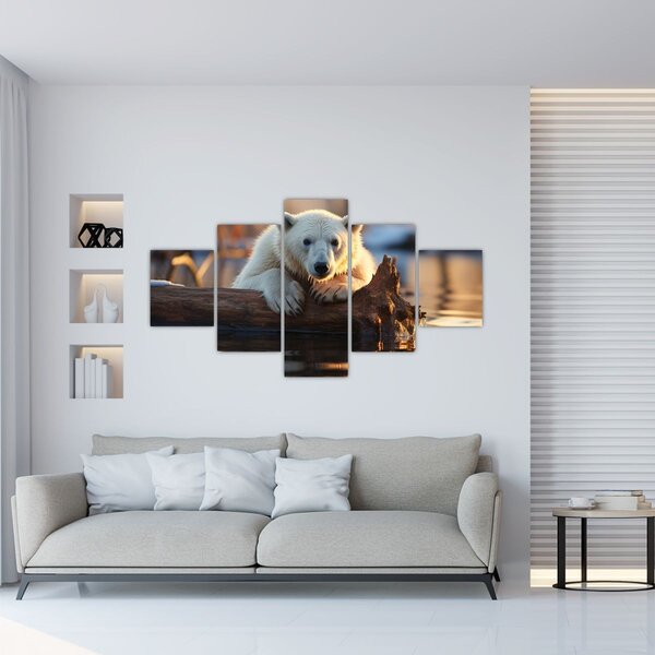 Obraz - Medvěd lední (125x70 cm)