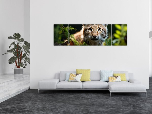 Obraz - Rys (170x50 cm)