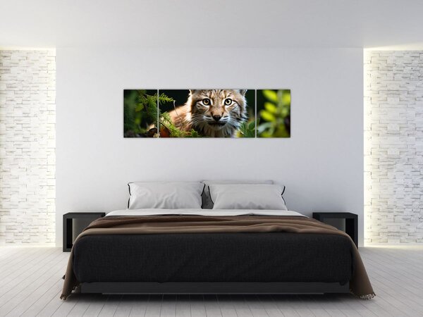 Obraz - Rys (170x50 cm)