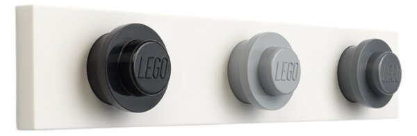Lego® Šedo bílý věšák LEGO® Storage 33 x 6,5 cm