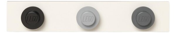 Šedo bílý věšák LEGO® Storage 33 x 6,5 cm