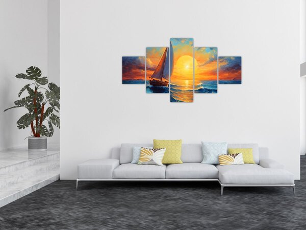 Obraz - Plachetnice (125x70 cm)