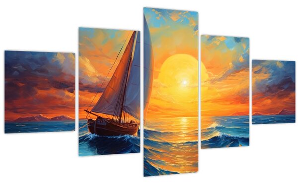 Obraz - Plachetnice (125x70 cm)