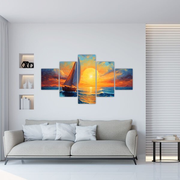 Obraz - Plachetnice (125x70 cm)
