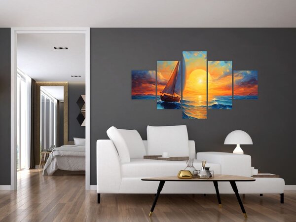 Obraz - Plachetnice (125x70 cm)