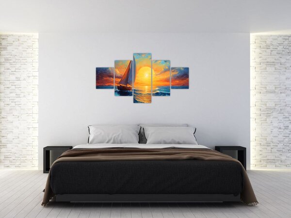 Obraz - Plachetnice (125x70 cm)