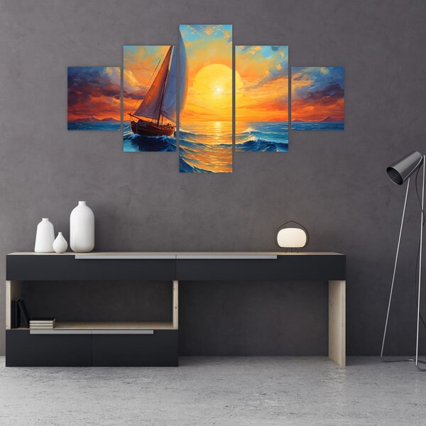 Obraz - Plachetnice (125x70 cm)
