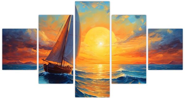 Obraz - Plachetnice (125x70 cm)