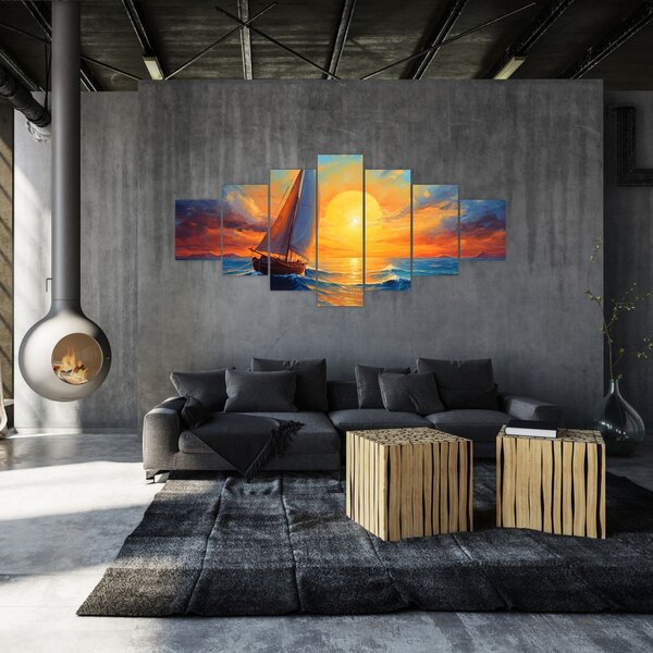 Obraz - Plachetnice (210x100 cm)