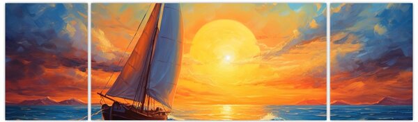 Obraz - Plachetnice (170x50 cm)
