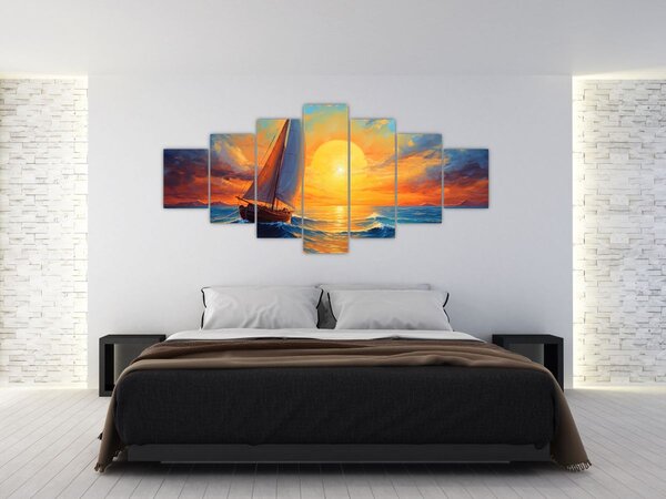 Obraz - Plachetnice (210x100 cm)