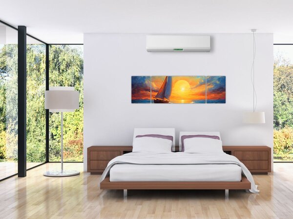 Obraz - Plachetnice (170x50 cm)