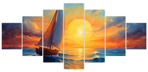 Obraz - Plachetnice (210x100 cm)