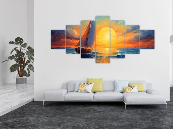 Obraz - Plachetnice (210x100 cm)
