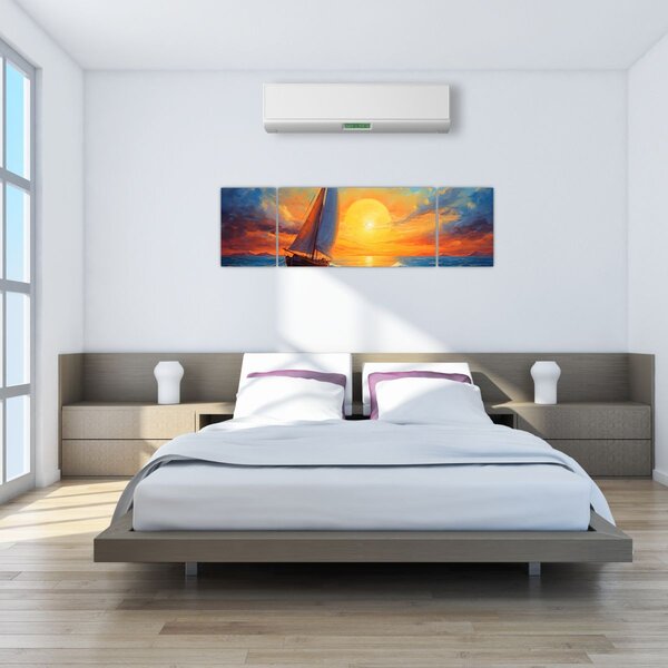 Obraz - Plachetnice (170x50 cm)
