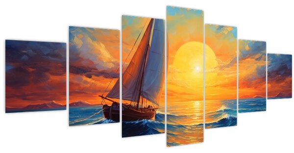 Obraz - Plachetnice (210x100 cm)